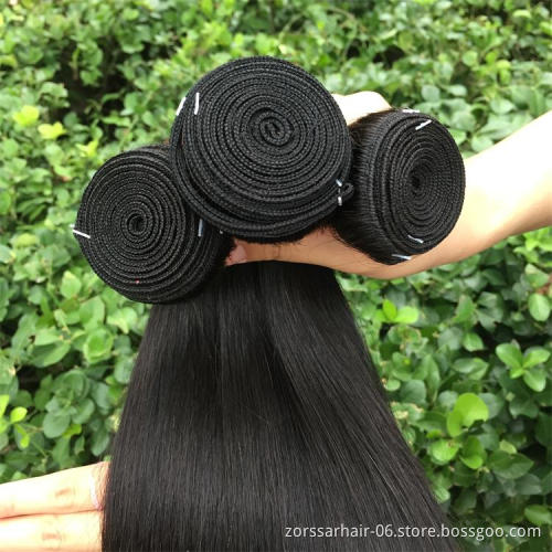 Hair factory wholesale raw cuticle aligned hair, Double Drawn 10A Grade Brazilian human hair weave bundles